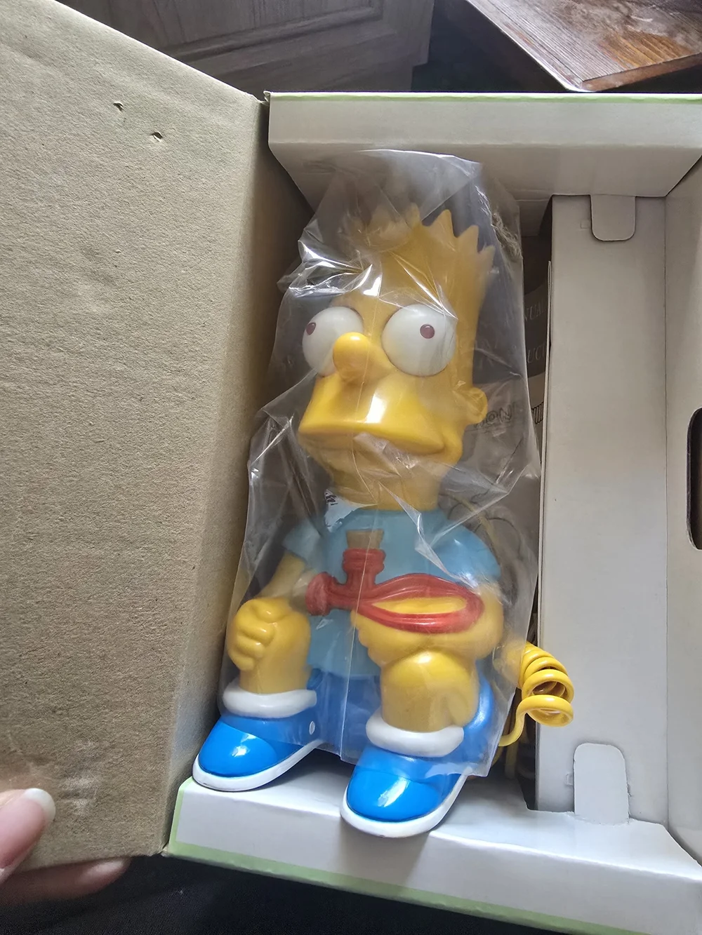 Vintage Bart Simpson Phone by - Yellow
